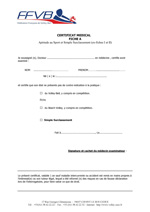 Certificat médical